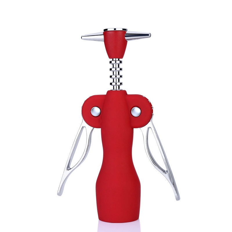 BR-WO43 Beauty Winged Corkscrew Black and Red Color